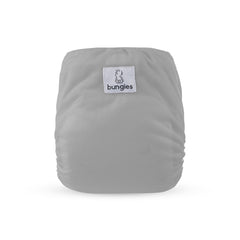 Silver Gray Cloth Diaper with Inserts