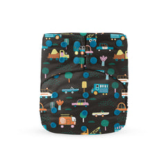 Traffic Jam Cloth Diaper with Inserts