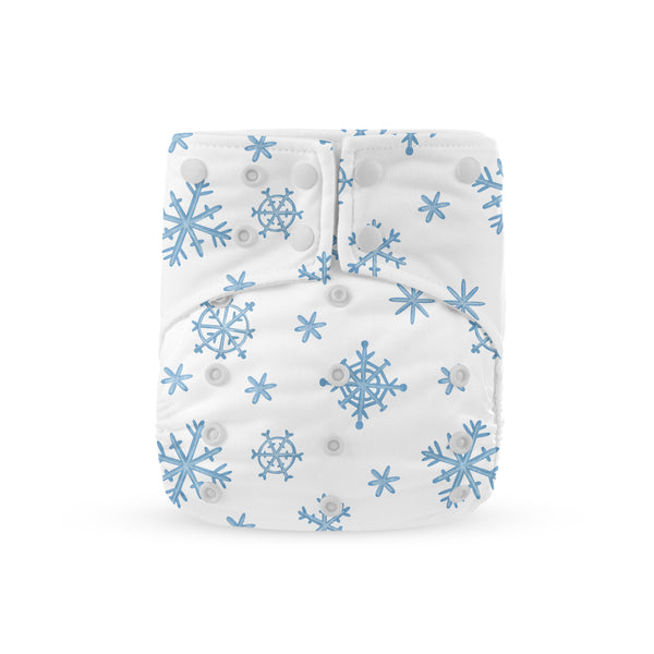 Snowflake Cloth Diaper with Inserts