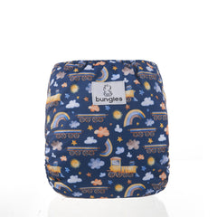 Playdate Cloth Diaper Bundle - Includes: 4 Pocket Diapers, 4 Hemp Inserts, 4 Bamboo Inserts, Wetbag