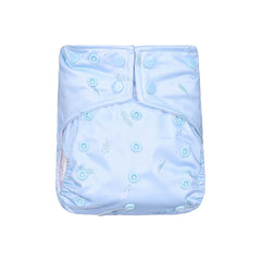 Neutral Solid Cloth Diaper Bundle - Includes: 4 Pocket Diapers, 4 Hemp Inserts, 4 Bamboo Inserts, Wetbag