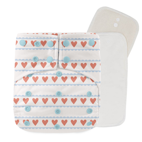 Little Sweetheart - Valentine's Cloth Diaper with Inserts