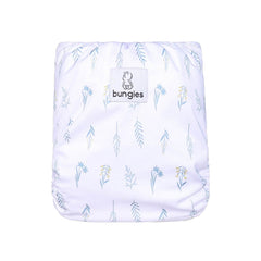 Blooming Cloth Diaper Bundle - Includes: 4 Pocket Diapers, 4 Hemp Inserts, 4 Bamboo Inserts, Wetbag