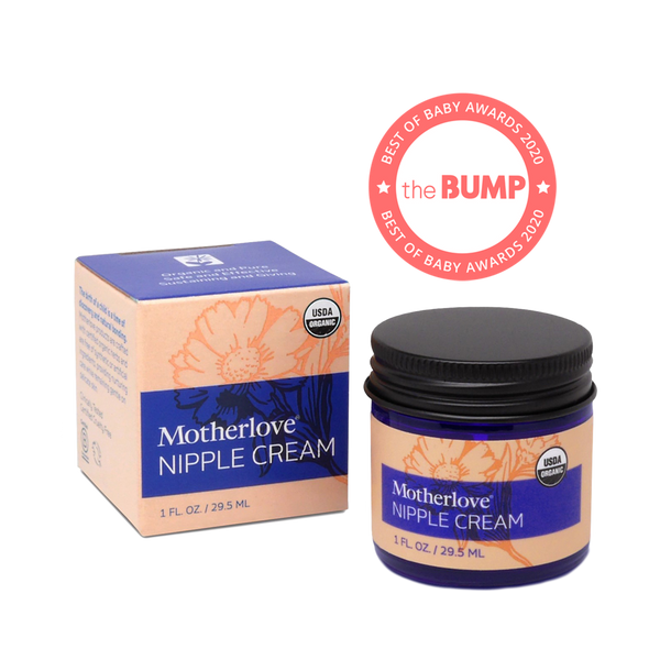 Motherlove Nipple Cream - Herbal salve for sore, damaged, & cracked nursing nipples - Bungies Diapers