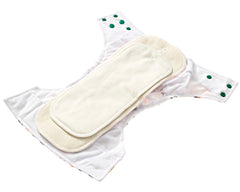 Celebrate Pocket Cloth Diaper and Wetbag Set with 1 Hemp Insert and 1 Bamboo Cotton Insert with Snaps - Bungies Diapers